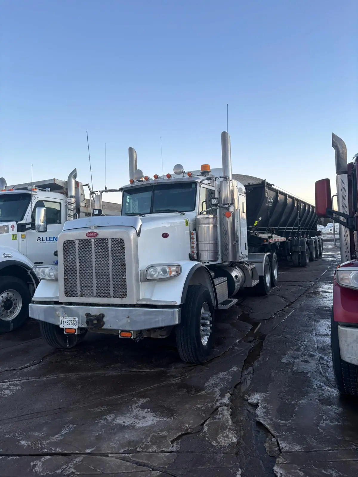 After heavy equipment washing — fleet unit
